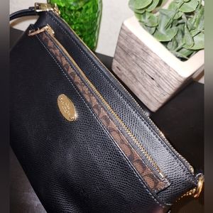 Coach Leather Pop Pouch Wristlet/Clutch